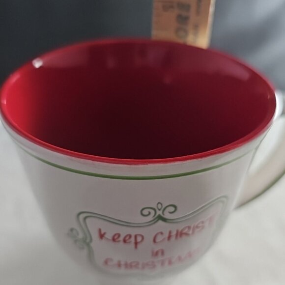 Cracker Barrel Keep Christ In Christmas Coffee Mug 14oz tea hot cocoa holiday - Picture 11 of 12